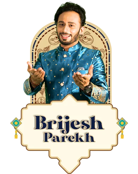 Brijesh Parekh performing at Maavdee Navratri 2025 Garba event in Ahmedabad